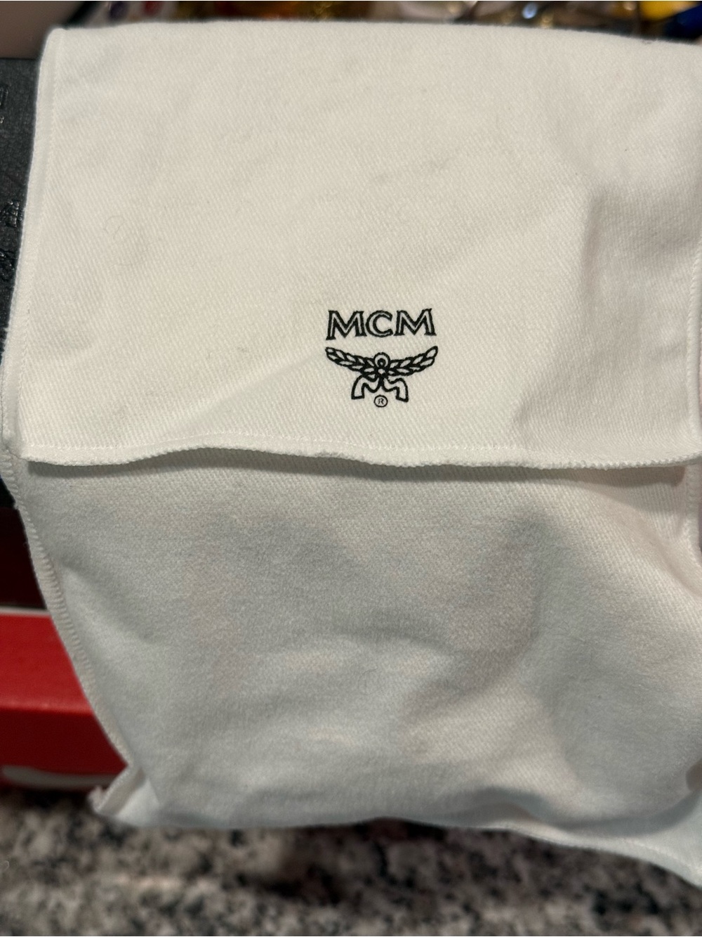 MCM Black and White Panda Leather Charm Keyring - Picture 7 of 8